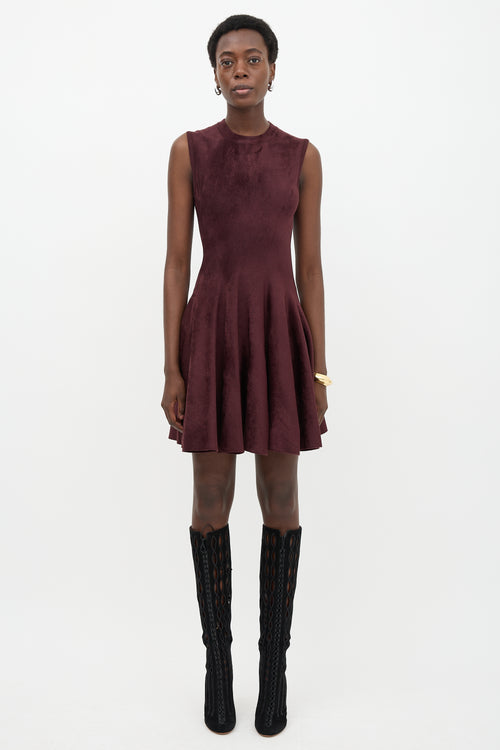 Alaïa Velour Flare Dress