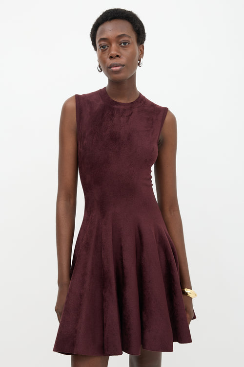 Alaïa Velour Flare Dress