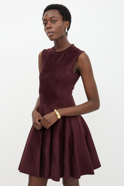 Alaïa Velour Flare Dress