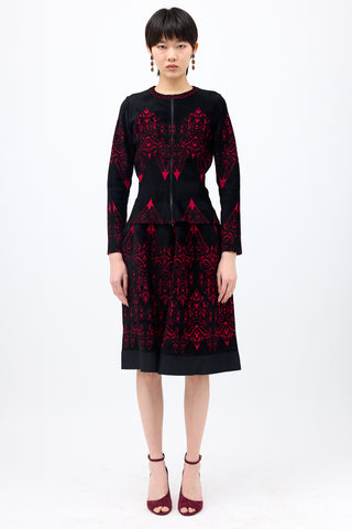 Alaïa Velour Jacquard Jacket