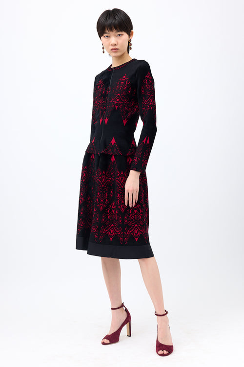 Alaïa Velour Jacquard Jacket