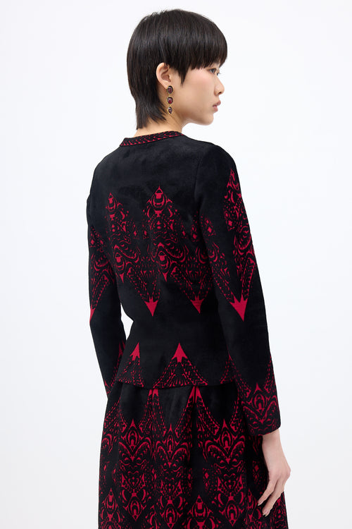 Alaïa Velour Jacquard Jacket