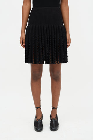 Alaïa Wool Flared Skirt