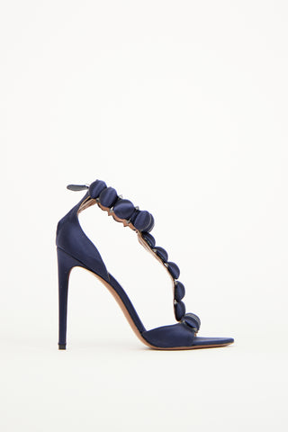 Alaïa Navy La Bombe Heeled Sandal