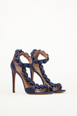 Alaïa Navy La Bombe Heeled Sandal