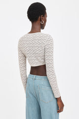 Alaïa Knit Cropped Cardigan