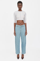 Alaïa Iridescent Cropped Cardigan