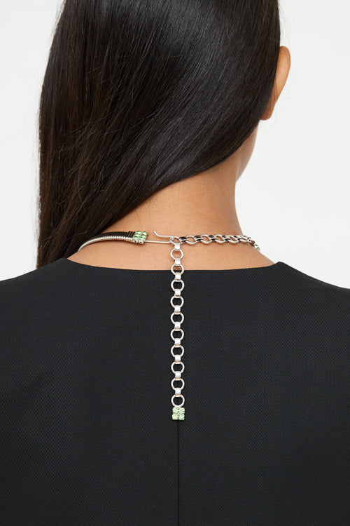 Alan Anderson Crystal Chainlink Necklace