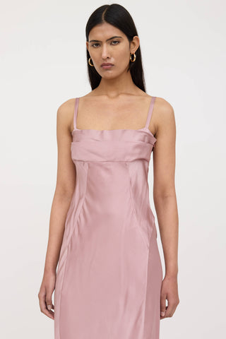 Alberta Ferretti Silk Panelled Pleated Dress