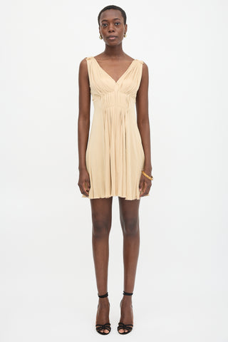 Alberta Ferretti Jersey Pleated Dress
