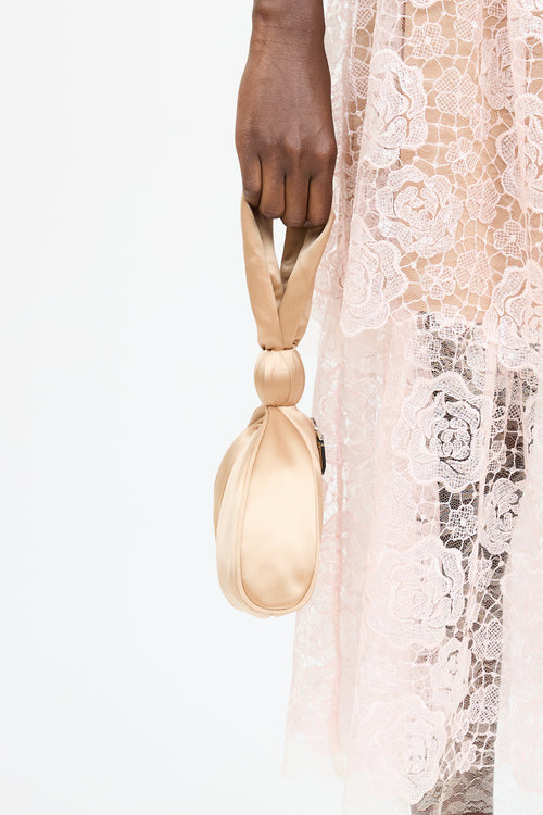 Alberta Ferretti Satin Bucket Bag