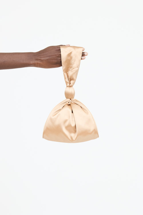 Alberta Ferretti Satin Bucket Bag