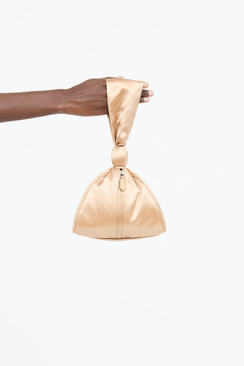 Alberta Ferretti Satin Bucket Bag