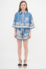 Alemais Linen Printed Co-Ord Set