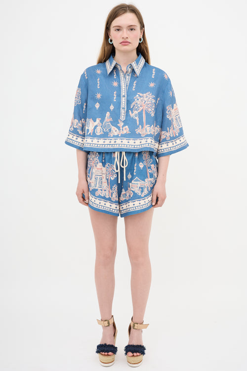 Alemais Linen Printed Co-Ord Set