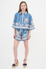 Alemais Linen Printed Co-Ord Set