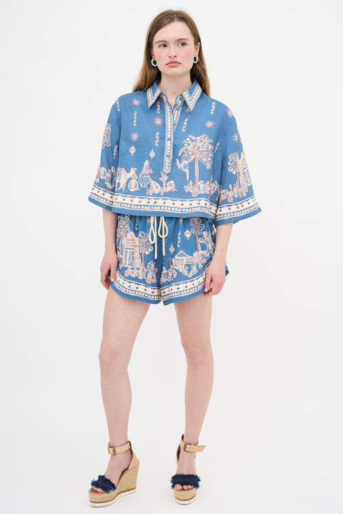 Alemais Linen Printed Co-Ord Set
