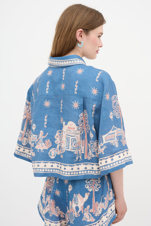 Alemais Linen Printed Co-Ord Set