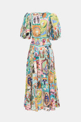 Alemais Linen Evergreen Dress