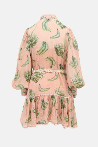 Alemais Semi Sheer Bananarama Dress