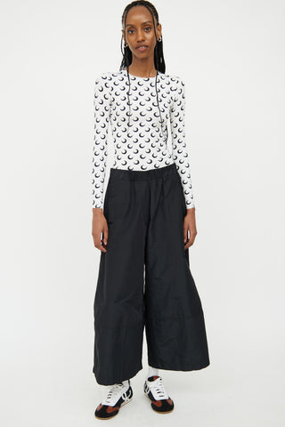 Alembika Black & White Wide Leg Pant