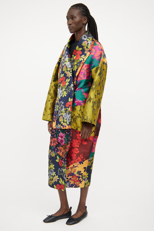 Alembika Floral Jacquard Oversized  Jacket