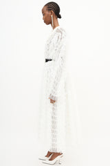 Alessandra Rich Documented Ruffle Tulle Dress
