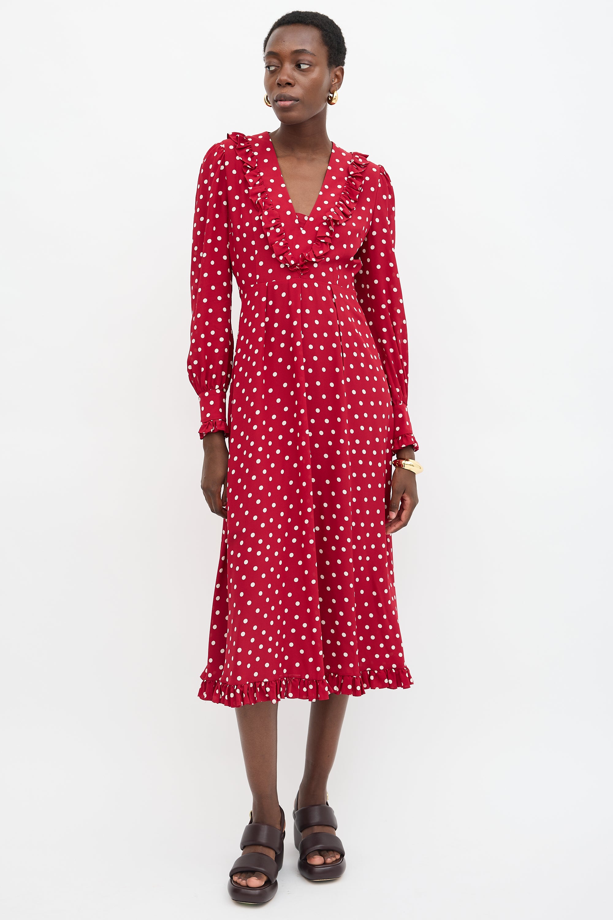 Alessandra Rich // Silk Polka Dot Dress – VSP Consignment Alessandra Rich // Silk Polka Dot Dress – VSP Consignment