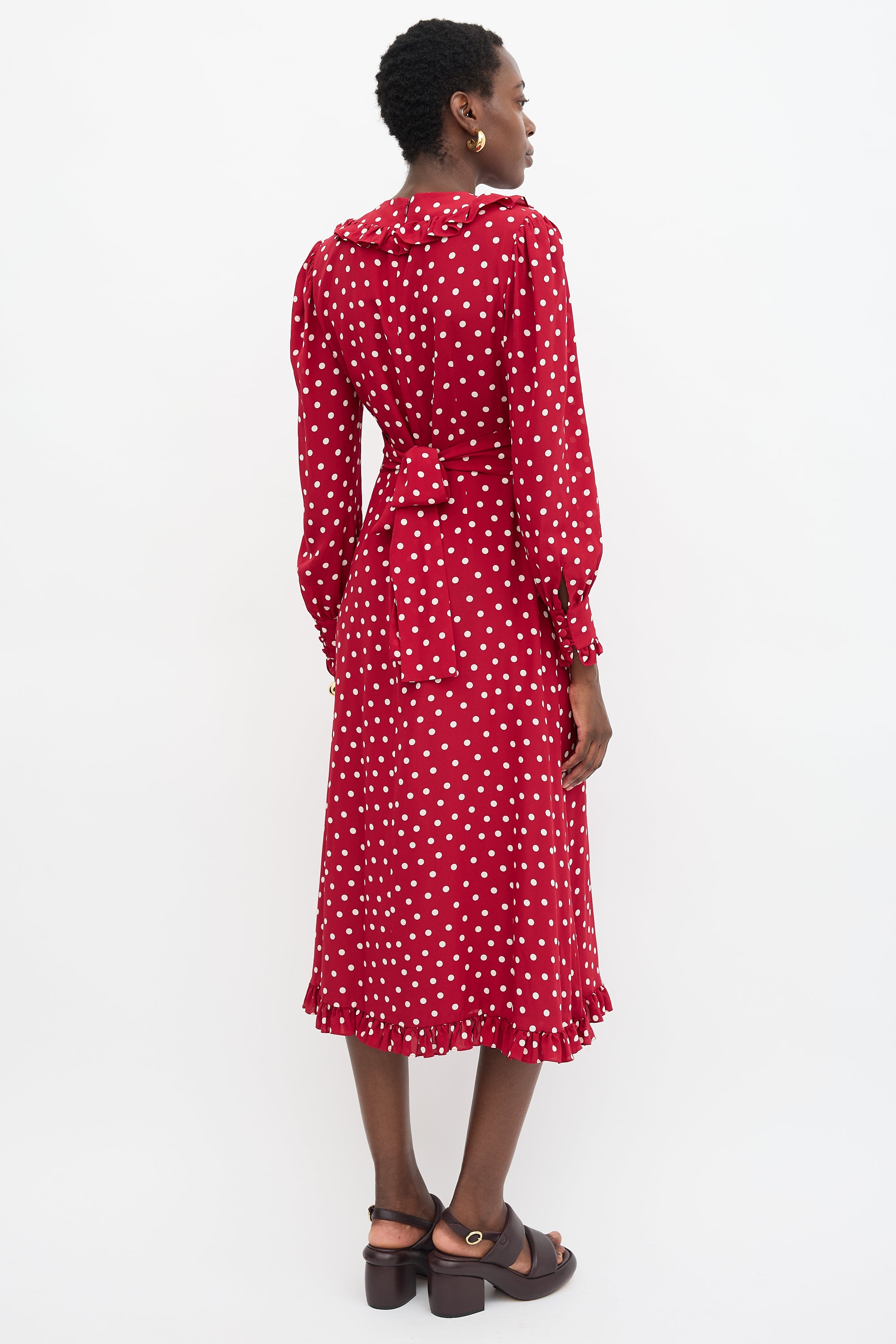 silk polka dot dress Alessandra Rich // Silk Polka Dot Dress – VSP Consignment