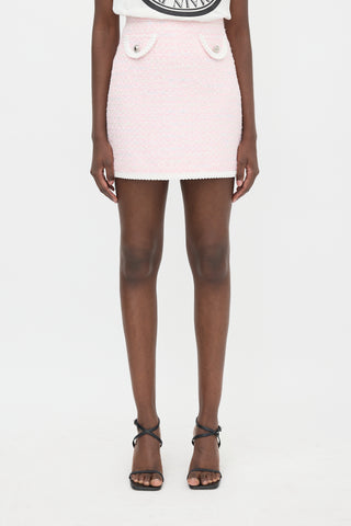 Alessandra Rich Lurex Tweed Mini Skirt
