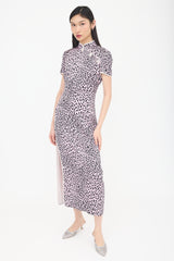 Alessandra Rich Silk Printed Dress