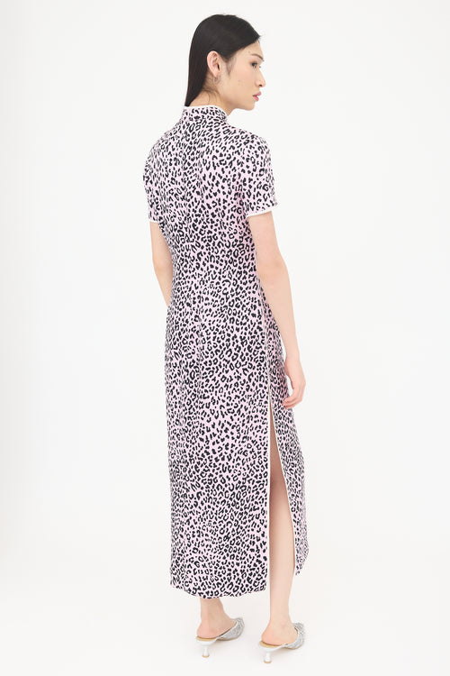 Alessandra Rich Silk Printed Dress