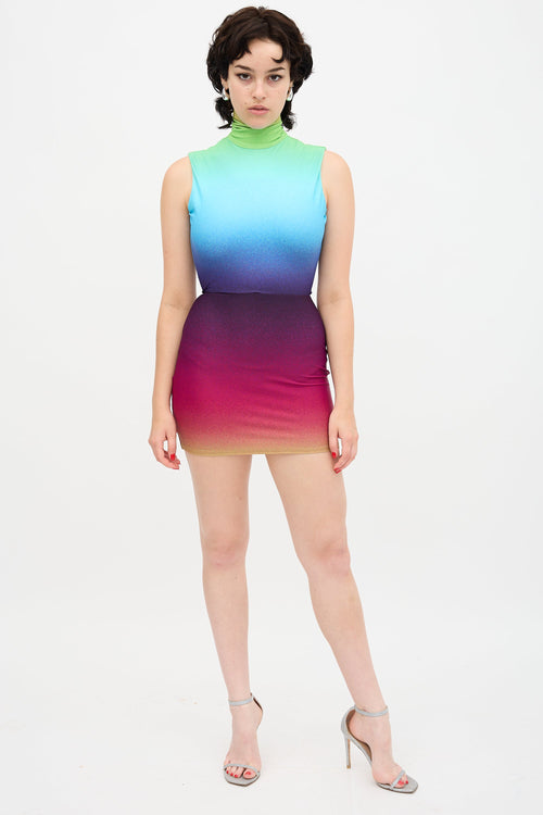 Alex Perry Gradient Ainsley Mini Dress