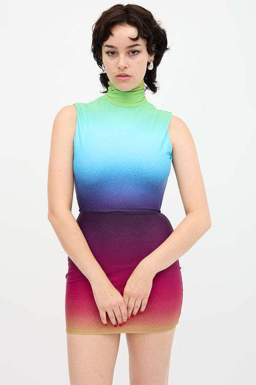 Alex Perry Gradient Ainsley Mini Dress