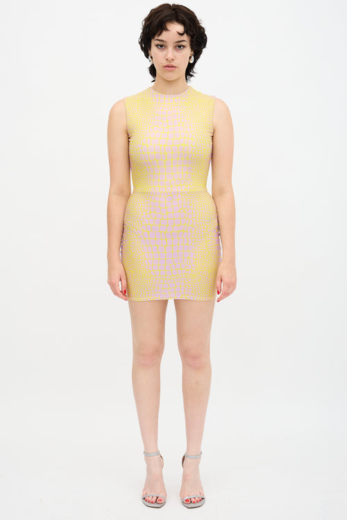 Alex Perry Printed Dallon Mini Dress