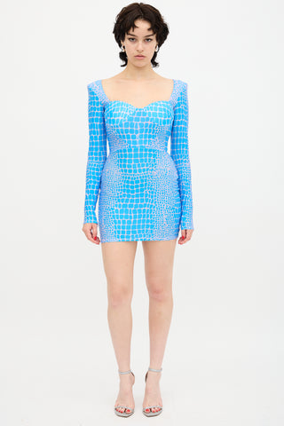 Alex Perry Printed Howell Mini Dress