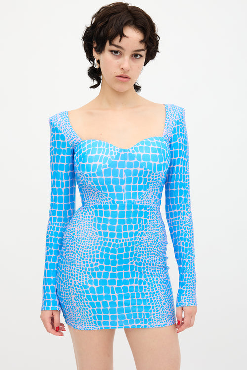 Alex Perry Printed Howell Mini Dress