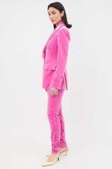 Alex Perry Velvet Fitted Blazer