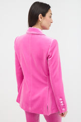 Alex Perry Velvet Fitted Blazer