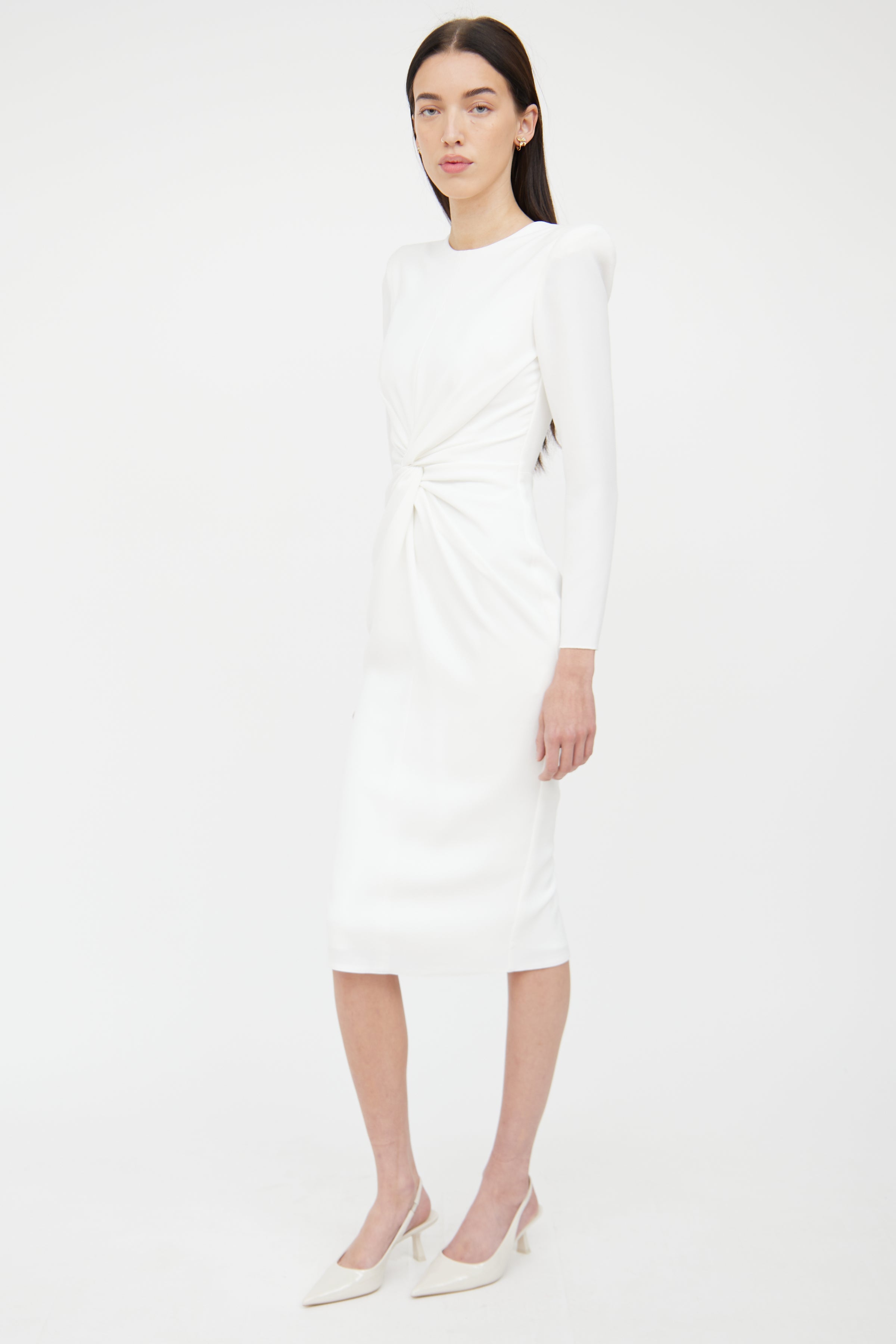 Alex Perry // Twist Front Dakota Dress VSP Consignment Alex Perry // Twist Front Dakota Dress VSP Consignment
