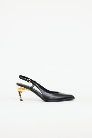 Alexander McQueen Curved Slingback Heel