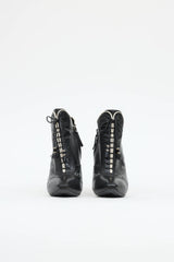 McQueen Embroidered High Heel Boot