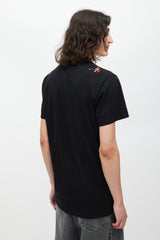 Alexander McQueen Black & Multicolour Embroidered Skeleton T-Shirt