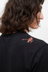Alexander McQueen Black & Multicolour Embroidered Skeleton T-Shirt