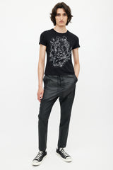 Alexander McQueen Black & White Skeleton T-Shirt