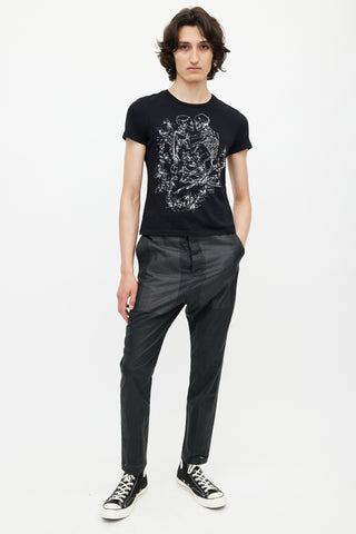 Alexander McQueen Black & White Skeleton T-Shirt
