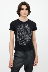Alexander McQueen Black & White Skeleton T-Shirt
