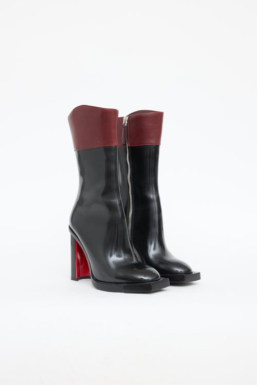 Alexander McQueen Square Toe Ankle Boot