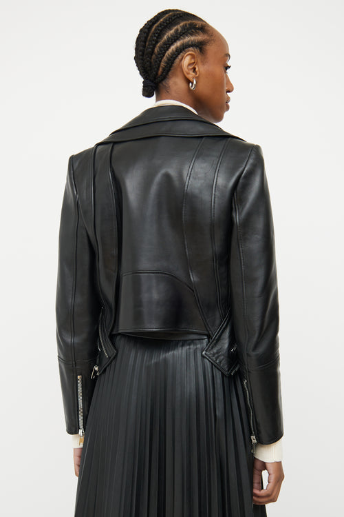 Alexander McQueen Black Trompe L'Oeil Jacket