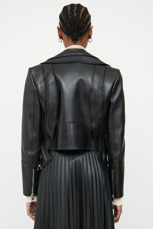 Alexander McQueen Black Trompe L'Oeil Jacket